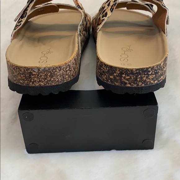 Double Buckled Cork Footbed Sandal - Picture 7 of 9